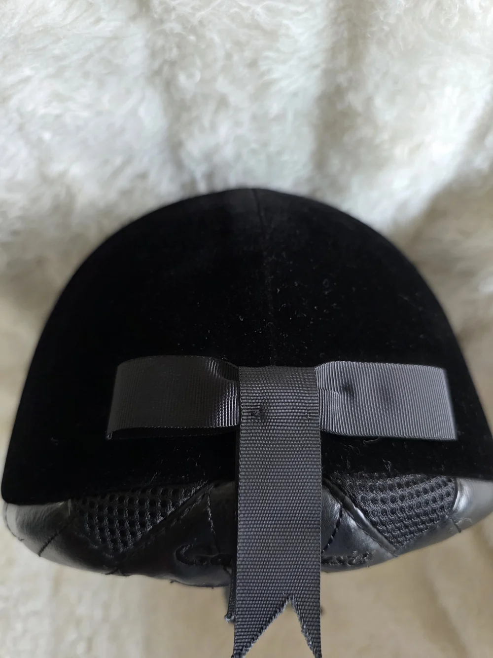 Kids Black Equestrian Riding Helmet with Secure Chin Strap